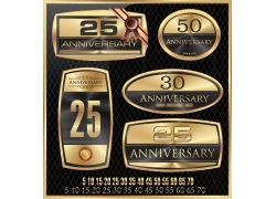 七周年店庆立体数字矢量图模板 打造专业庆典广告的得力助手